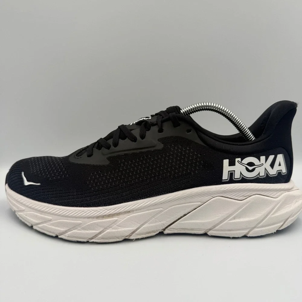 Hoka One One Arahi 7 Running Shoes Black White Men's Size 11 D Athletic Sneakers